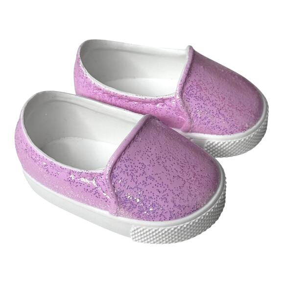 American Girl PINK SHOES Glitter Sparkle Truly Me Meet Outfit Doll Accessories - Picture 3 of 7